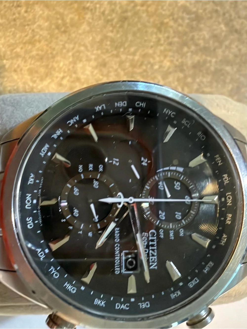 Citizen Men's Black Dial Multifunction Radio-Controlled Watch